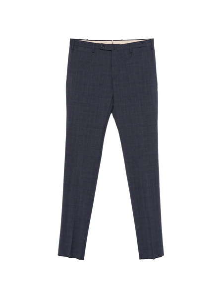  Incotex Checked Trousers - Blue 