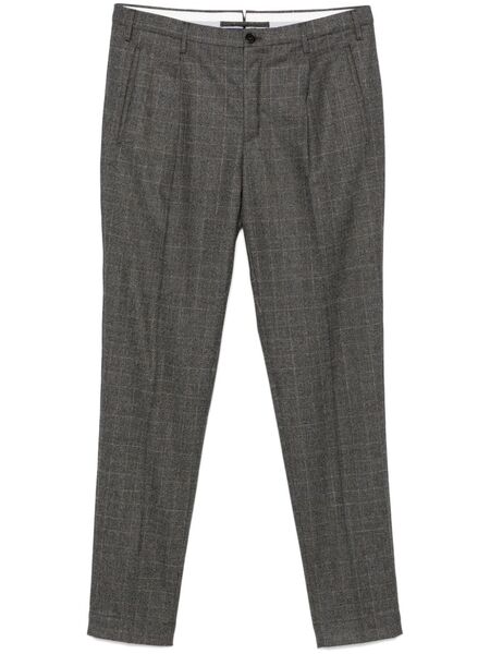 Incotex Checked Trousers - Grey 