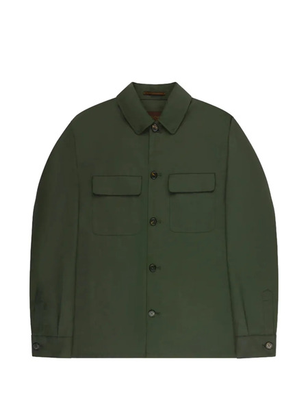  Incotex Chest-pocket Shirt Jacket - Green 