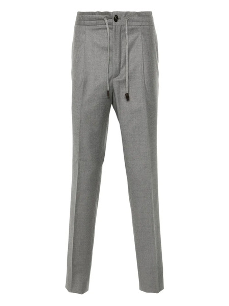  Incotex Drawstring Wool Trousers - Grey 