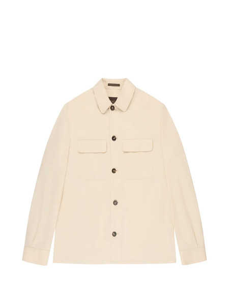  Incotex Flap-pocket Overshirt - Neutrals 
