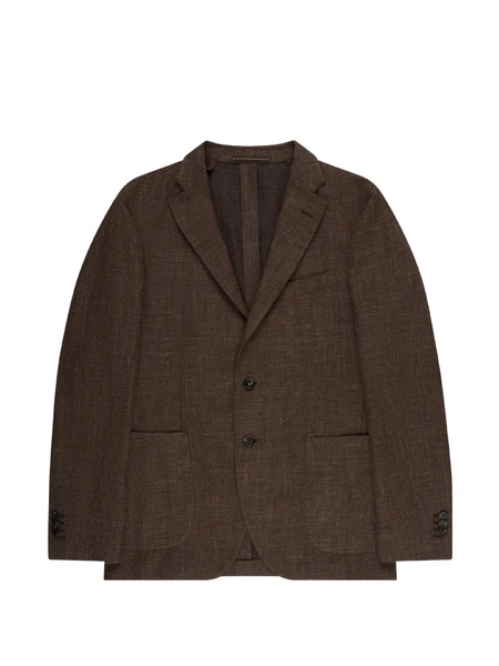  Incotex Mélange-effect Blazer - Brown 