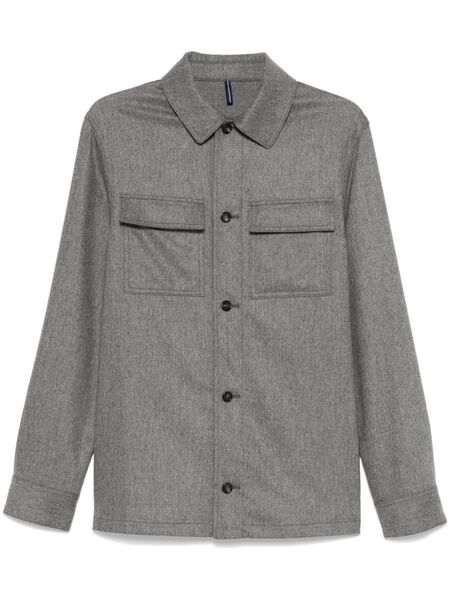  Incotex Mélange-effect Shirt - Grey 