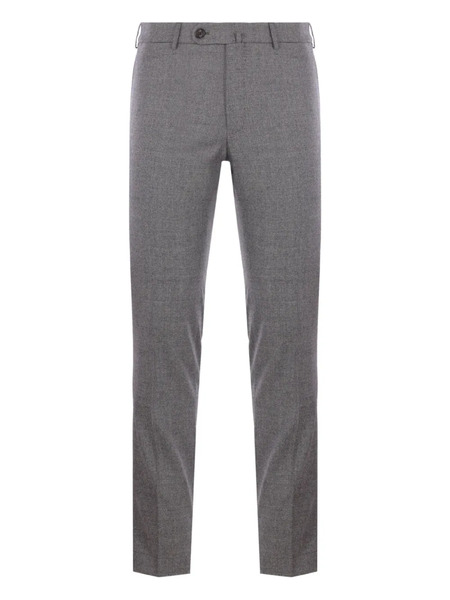  Incotex Micro-check Wool Trousers - Black 