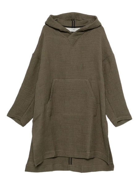  Individual Sentiments Hooded Long-sleeved Coat - Green 