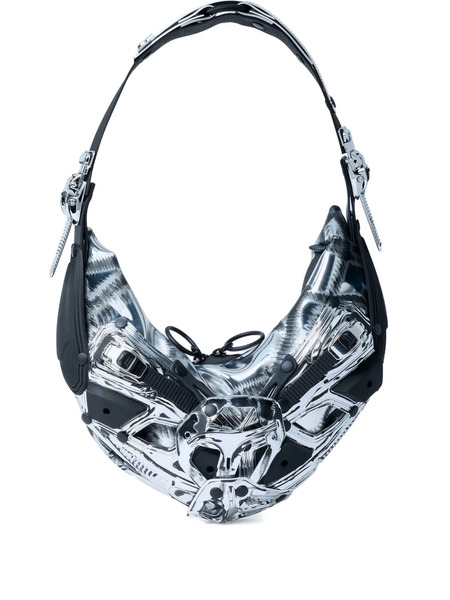  Innerraum Adjustable-strap Buckle-fastening Shoulder Bag - Silver 