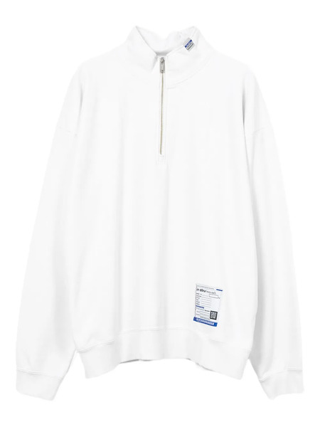  In･stru(men-tal). Half-zip Pullover Sweatshirt - White 