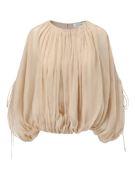  Into The East Silk Blouse - Neutrals 