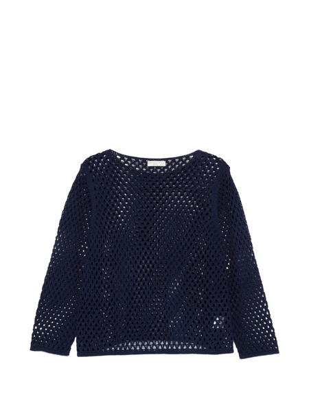  Intrecci Open Knit Sweater - Blue 