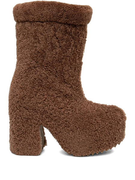  Inuikii 100mm Shearling Boots - Brown 