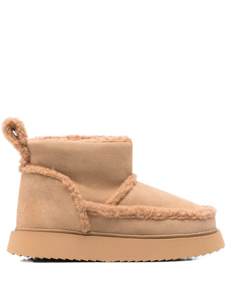  Inuikii Shearling-trim Ankle Boots - Brown 