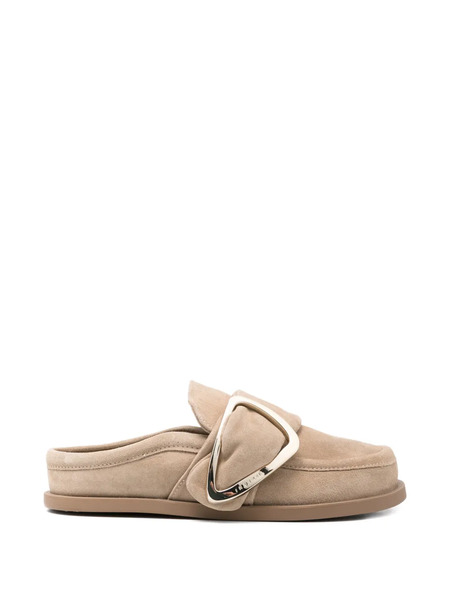  Inuikii Soft Buckle Mules - Neutrals 