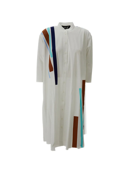  Irie' Buttoned Midi Dress - White 