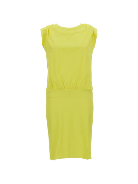  Irie' Gathered Midi Dresses - Yellow 