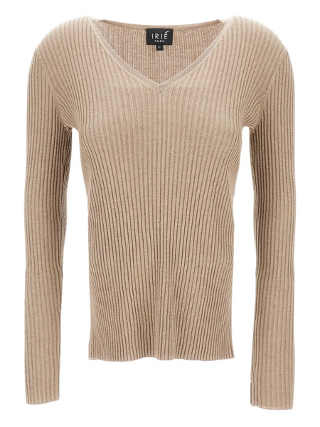  Irie' V-neck Ribbed-knit Jumper - Neutrals 