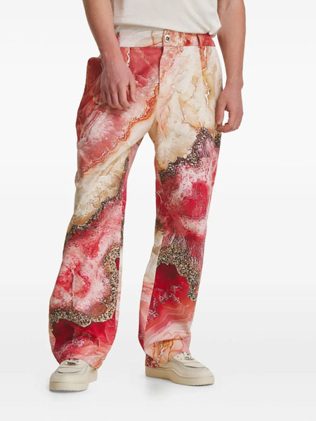  Irina Voinea Printed Trousers - Pink 