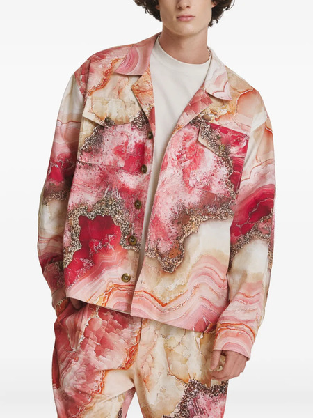  Irina Voinea Rose Crystal Overshirt - Pink 