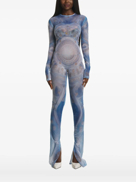  Irina Voinea Split-hem Bodysuit - Blue 