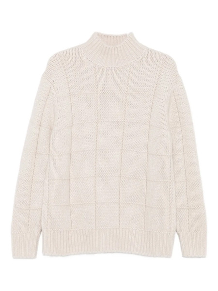  Iris Von Arnim Grid-knit Sweater - Neutrals 