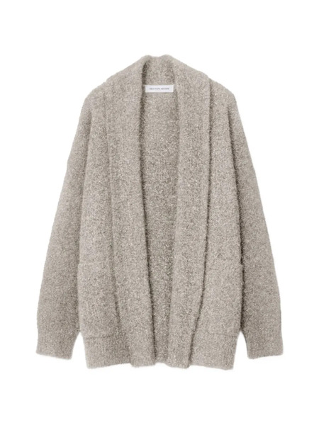  Iris Von Arnim Open Silk Cardigan - Grey 