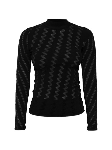  Iro Aliona Zig-zag Sweater - Black 