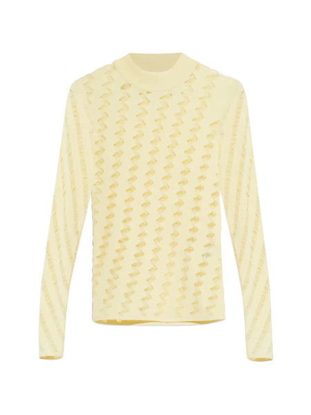  Iro Aliona Zigzag-pattern Top - Yellow 