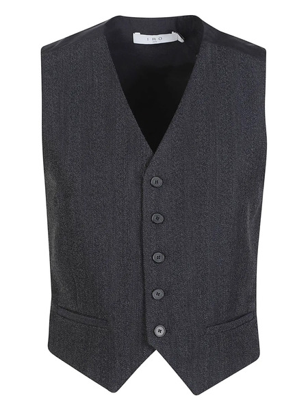  Iro Benyo Button Waistcoat - Grey 