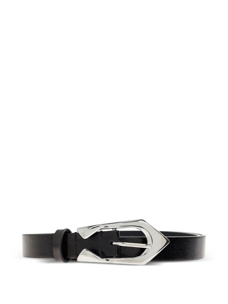  Iro Buckle-fastening Leather Belt - Black 