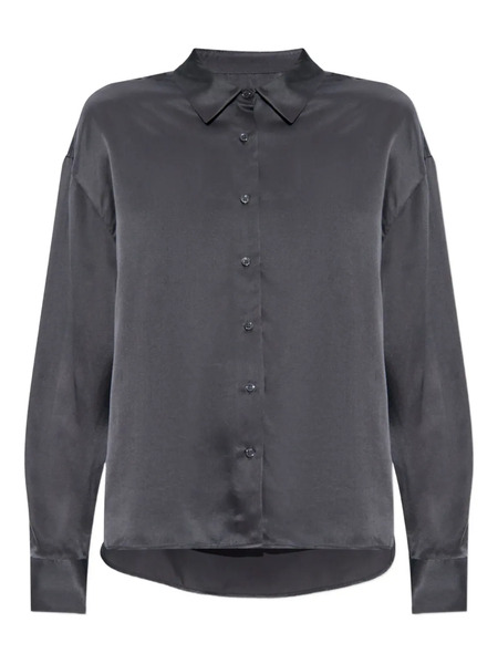  Iro Button-down Silk Shirt - Grey 