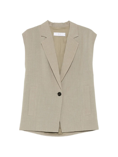  Iro Button Sleeveless Vest - Green 