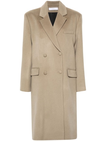  Iro Buttoned Double Breasted Coat - Neutrals 
