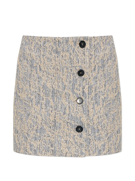 Iro Buttoned Mini Skirt - Neutrals 