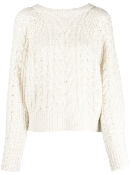  Iro Cable-knit Wool-blend Jumper - Neutrals 
