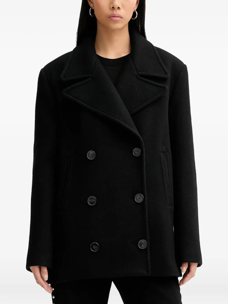  Iro Caribe Double-breasted Coat - Black 