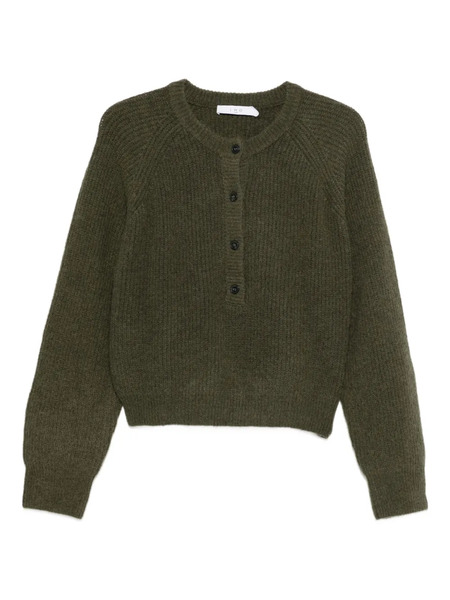  Iro Crew Neck Cardigan - Green 