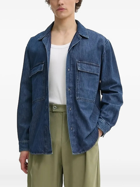  Iro Double-pocket Denim Shirt - Blue 
