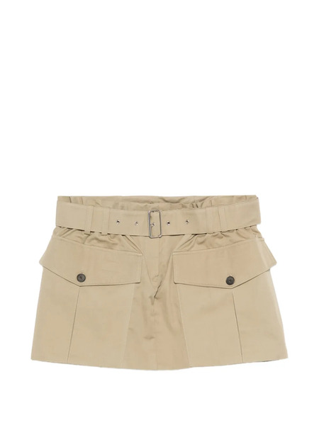  Iro Inoa Belted Mini Skirt - Neutrals 