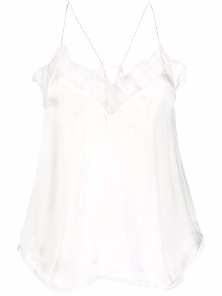  Iro Lace-embellished Silk Top - White 