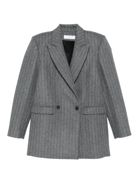  Iro Pinstripe Double-breasted Blazer - Grey 