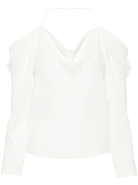 Iro Poani Off-shoulder Draped Blouse - White 
