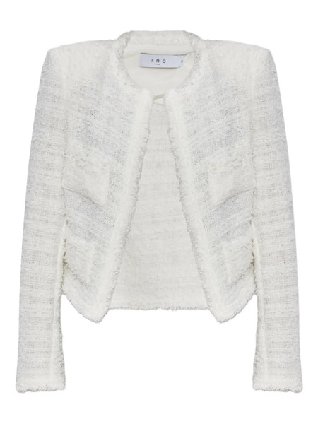  Iro Pocket Tweed Jacket - White 