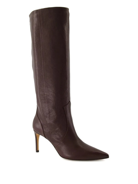  Iro Pointed Leather Boots - Brown 