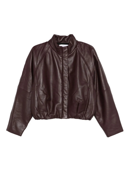  Iro Raglan-sleeve Leather Jacket - Brown 