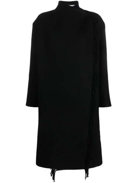  Iro Ricky Fringed Wool-blend Coat - Black 