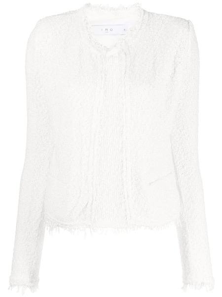  Iro Shavani Fringed Cotton Jacket - White 