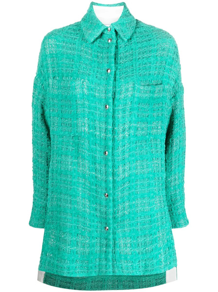  Iro Single-breasted Knitted Coat - Green 