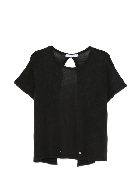  Iro Sorenza Open-back T-shirt - Black 