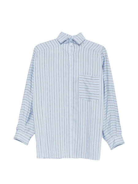  Iro Striped Pocket Shirt - Blue 