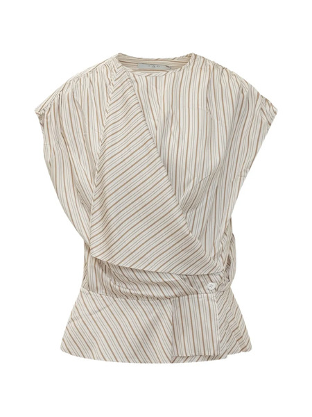  Iro Striped Uttopia Top - Neutrals 