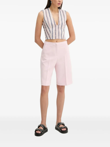  Iro Striped V-neck Top - Neutrals 